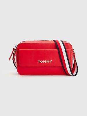 Tommy Hilfiger Signature Riemen Crossover Tassen Dames Oranje | TH098IHD