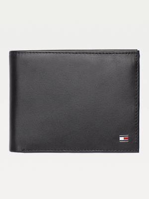 Tommy Hilfiger Signature Stripe Trifold Portefeuille Heren Zwart | TH169JTQ