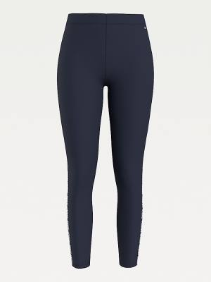 Tommy Hilfiger Skinny Logo Tape Leggings Dames Blauw | TH392KBG