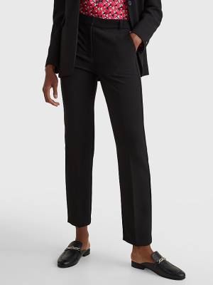 Tommy Hilfiger Slim Fit Broek Dames Zwart | TH075GVZ