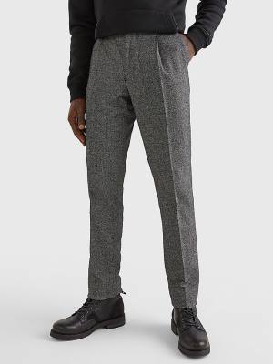 Tommy Hilfiger Slim Fit Broek Heren Zwart | TH412BFO