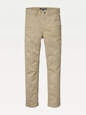 Tommy Hilfiger Slim Fit Chinos Broek Jongens Khaki | TH276CJE