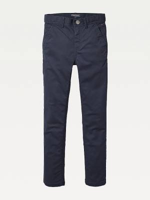 Tommy Hilfiger Slim Fit Chinos Broek Jongens Blauw | TH354DGQ