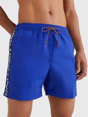 Tommy Hilfiger Slim Fit Mid Length Shorts Zwemkleding Heren Blauw | TH193XTA