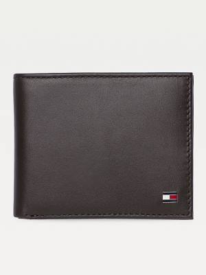 Tommy Hilfiger Small Embossed Bifold Portefeuille Heren Bruin | TH436ZVP