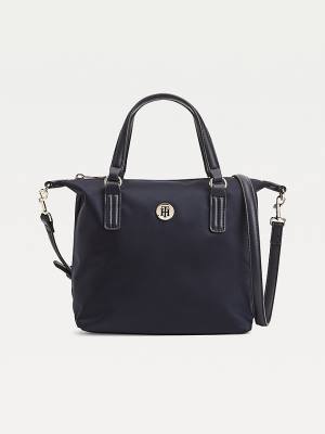 Tommy Hilfiger Small Recycled Tote Tassen Dames Blauw | TH387ZKD