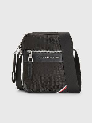 Tommy Hilfiger Small Reporter Tassen Heren Zwart | TH746HVX