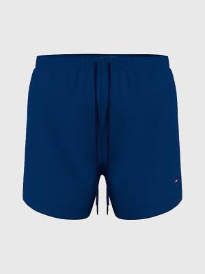 Tommy Hilfiger Solid Mid Length Shorts Zwemkleding Heren Blauw | TH307BYK