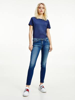 Tommy Hilfiger Sophie Low Rise Skinny Faded Jeans Dames Denim | TH964ZBW