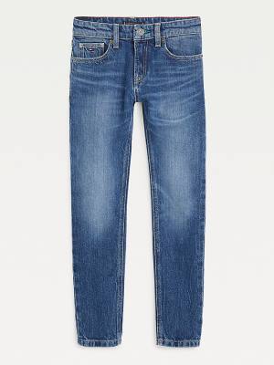 Tommy Hilfiger Spencer Slim Faded Recycled Jeans Jongens Denim | TH186BLR