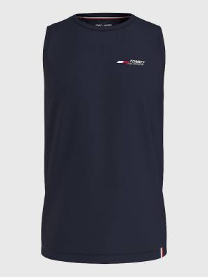 Tommy Hilfiger Sport Essential Performance Training Tank Top T-shirts Heren Blauw | TH425FHP