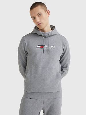 Tommy Hilfiger Sport Essential TH Cool Hoodie Heren Grijs | TH408EQF