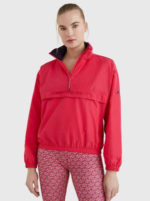 Tommy Hilfiger Sport Half-Zip Relaxed Fit Anorak Jassen Dames Roze | TH592YDV