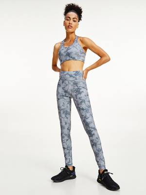 Tommy Hilfiger Sport Print Full Length Leggings Dames Grijs | TH089AJN