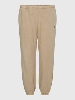 Tommy Hilfiger Sport Relaxed Fit Joggers Broek Dames Beige | TH482QJM