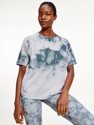 Tommy Hilfiger Sport TH Cool Tie-Dye T-shirts Dames Grijs | TH408MNZ