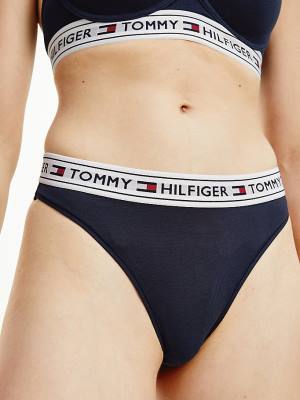 Tommy Hilfiger Stretch Katoenen Brazilian Briefs Ondergoed Dames Blauw | TH857KPZ