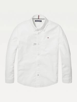 Tommy Hilfiger Stretch Oxford Overhemd Jongens Wit | TH271CIV