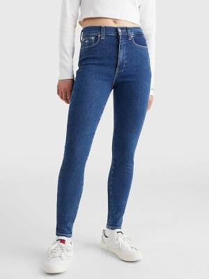 Tommy Hilfiger Sylvia High Rise Super Skinny Jeans Dames Denim | TH438PBF