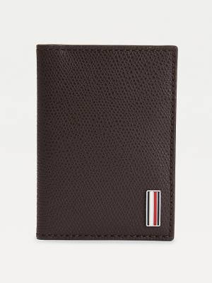 Tommy Hilfiger TH Business Bifold Leren Portefeuille Heren Bruin | TH508BTE