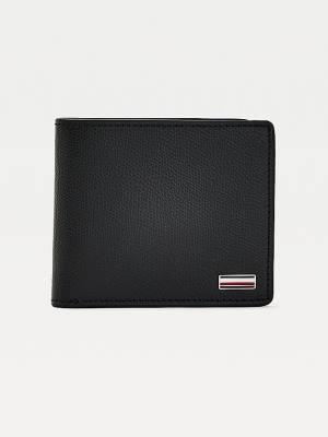 Tommy Hilfiger TH Business Leren Portefeuille Heren Zwart | TH589LGF