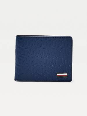 Tommy Hilfiger TH Business Monogram Small Card Portefeuille Heren Blauw | TH302NLY