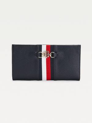 Tommy Hilfiger TH Club Horsebit Large Portefeuille Dames Blauw | TH296AGR