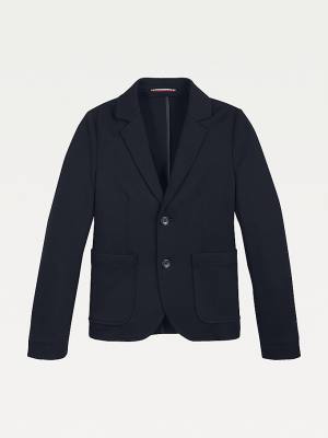 Tommy Hilfiger TH Comfort Stretch Jersey Blazer Jassen Jongens Blauw | TH136ERY