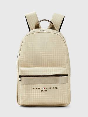 Tommy Hilfiger TH Established Backpack Tassen Heren Beige | TH246IXF