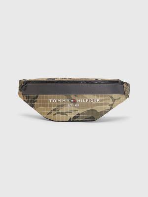 Tommy Hilfiger TH Established Camouflage Crossbody Tassen Heren Groen | TH579PWT