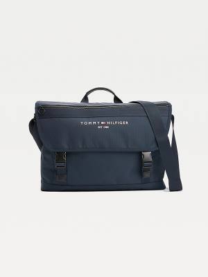 Tommy Hilfiger TH Established Messenger Tassen Heren Blauw | TH916ZOY