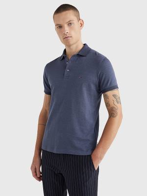 Tommy Hilfiger TH Flex Slim Fit Poloshirt Heren Blauw | TH491OZL