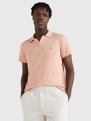 Tommy Hilfiger TH Flex Slim Fit Poloshirt Heren Oranje | TH786PNT