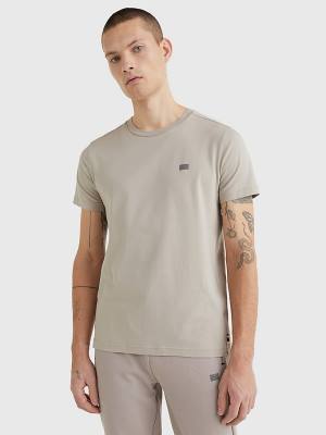 Tommy Hilfiger TH Flex Tech Essentials T-shirts Heren Beige | TH657ING