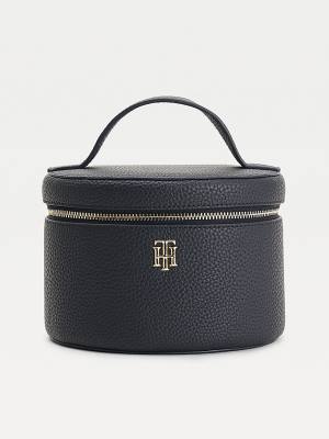 Tommy Hilfiger TH Interlock Vanity Case Tassen Dames Blauw | TH154LRJ