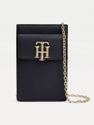 Tommy Hilfiger TH Lock Party Phone Portefeuille Dames Blauw | TH891GFK