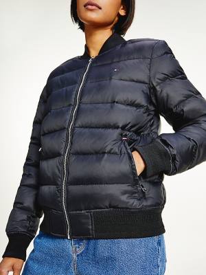 Tommy Hilfiger TH Protect Lichtgewicht Filled Bomber Jassen Dames Zwart | TH710BKE