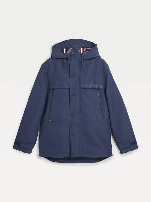 Tommy Hilfiger TH Tech Recycled Met Capuchon Parka Jassen Jongens Blauw | TH531NJP