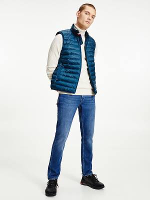 Tommy Hilfiger TH Warm Packable Padded Gilet Jassen Heren Blauw | TH870BQA