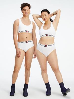 Tommy Hilfiger TOMMYXINDYA High-Taille Briefs Ondergoed Dames Wit | TH795VDQ