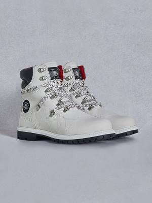 Tommy Hilfiger TOMMYXTIMBERLAND Waterdichte Cleated Wandelen Laarzen Dames Wit | TH068SJC