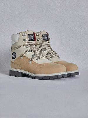 Tommy Hilfiger TOMMYXTIMBERLAND Waterdichte Cleated Wandelen Laarzen Dames Beige | TH471JFR