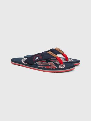 Tommy Hilfiger Tommy Beach Sandalen Heren Blauw | TH481YEI