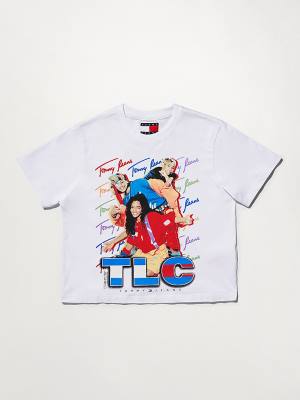 Tommy Hilfiger Tommy Revisited TLC Cropped T-shirts Dames Wit | TH765JEZ