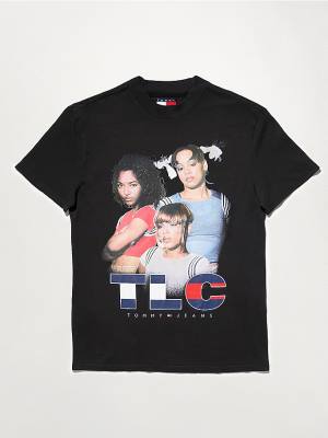 Tommy Hilfiger Tommy Revisited TLC Oversized T-shirts Dames Zwart | TH170SPG