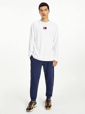 Tommy Hilfiger Tonal Joggers Broek Heren Blauw | TH420AFH