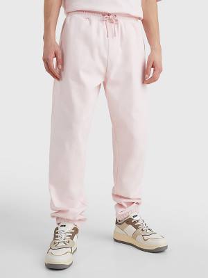 Tommy Hilfiger Tonal Logo Relaxed Fit Joggers Broek Heren Roze | TH759FZR