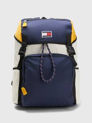 Tommy Hilfiger Travel Flap Backpack Tassen Heren Blauw | TH568BEP