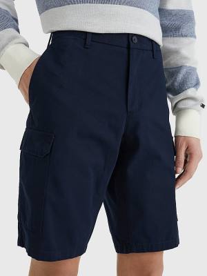 Tommy Hilfiger Twill Cargo Korte Broek Heren Blauw | TH160INU