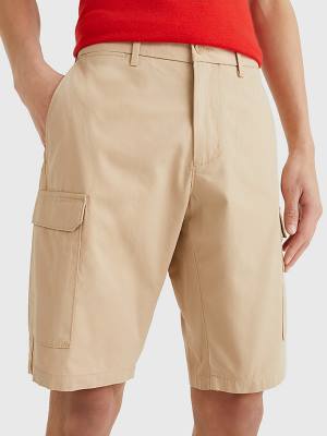 Tommy Hilfiger Twill Cargo Korte Broek Heren Beige | TH367BNI